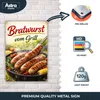 Blechschild 20x30cm Bratwurst vom Grill Retro Motiv Produktbild-Vorschau 3
