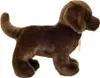 A brown plush Labrador dog toy is shown standing against a white background. Produktbild-Vorschau