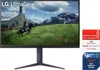 A gaming monitor displaying a fantasy scene with a person on horseback, with awards badges on the right. Produktbild-Vorschau