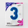 Pallone gonfiabile numero 3 blu 102cm extra large Anteprima dell’immagine prodotto 3