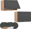 Hängeschrank Vicco Fame-Line Anthrazit-Gold 60 cm Flach, Produktbild-Vorschau 5