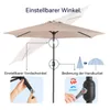 FCH Sonnenschirm Sonnenschirme,Balkonschirm,Gartenschirm Produktbild-Vorschau 8