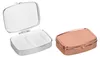 kwmobile 2x Edelstahl Tablettenbox mit 2 Fächern - 5,5 x 4 Produktbild-Vorschau 1