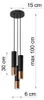 Lampada a sospensione LOOPEZ 3P nero/rame 3xGU10 10W Anteprima dell’immagine prodotto 14