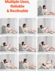 A collage of images showing different ways to use an orthopedic bed wedge pillow set. Produktbild-Vorschau
