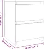 vidaXL Nachttisch Grau Sonoma 30×30×40 cm Holzwerkstoff Produktbild-Vorschau 6