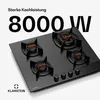 Klarstein Goldflame Nano Gaskochfeld, 4 Messingbrenner, 60 Produktbild-Vorschau 2