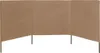 vidaXL Tissu brise-vent en 3 parties 400 x 120 cm Taupe Voir les images du produit 1