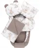 Jukki Ensemble Nid Bébé 5 Pièces Coton XXL Happy Jungle Voir les images du produit 1