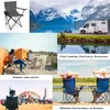 BigDean Faltstuhl dunkelgrau Campingstuhl klappbar mit Produktbild-Vorschau 2