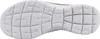 The bottom view of a white sneaker sole with a grid pattern. Voir les images du produit