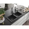 Mexen Mario 2-Becken-Granitspüle mit Mischbatterie Aster, Produktbild-Vorschau 2