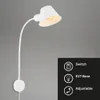 Bettleuchte Bettlampe schwenkbar Leselampe 1xE27 10W weiß Produktbild-Vorschau 2