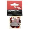 Stagg FPS-M Plastik Daum + Finger Plektrensatz 1 Daumen + 4 Produktbild-Vorschau 2