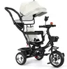 4 in 1 Dreirad,Kinderdreirad mit Sonnendach Kinderwagen Produktbild-Vorschau 3