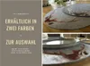 2x Filz Tischset Platzset Hirschgeweih Hellgrau 38cm Rund Produktbild-Vorschau 4