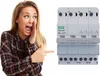 A woman is pointing at an electrical switchgear. Náhľad obrázku produktu