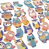 Oblique Unique Eulen Aufkleber Set Uhu Sticker 62 Stk. für Produktbild-Vorschau 4