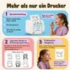 KI Voice Sticker Drucker Tintenloser mit App,  20 Sprachen Produktbild-Vorschau 4