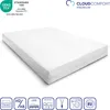 A white mattress is shown on a white background with various icons and text overlays. Anteprima dell’immagine prodotto