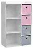 Armoire - 3 niches - 4 tiroirs - 62 x 29,5 x 96 cm Voir les images du produit 1