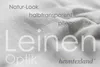 Heimtexland ® Ösenschal Leinen Optik natur Deko Gardine Produktbild-Vorschau 7