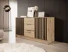MINIO Commode NELLY 3D Chêne Artisan / Noir Voir les images du produit 1