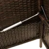 vidaXL Panca da giardino con cuscini in Poly Rattan marrone Anteprima dell’immagine prodotto 9