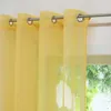 Gardinen Vorhänge Voile Gardine Transparent Dekoschal Uni Produktbild-Vorschau 3