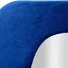 A close-up view of a blue velvet frame, likely part of a mirror. Podgląd zdjęcia produktu