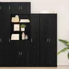 vidaXL Meuble haut noir imitation chêne, 30 x 42,5 x 185 cm Voir les images du produit 1