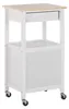 BELIANI Wózek kuchenny biały z MDF drewno 48 x 39 x 89 cm Podgląd zdjęcia produktu 4