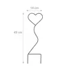 Relaxdays Rankhilfe Herz 4er Set, Metall, Kletterhilfe, Produktbild-Vorschau 4