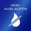A blue background with German text and a symbol indicating no leakage. Náhľad obrázku produktu