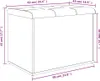 vidaXL Sitzbank mit Stauraum Betongrau 62x42x45 cm Produktbild-Vorschau 7