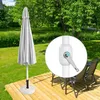 Sonnenschirm 3,5m rund weiß Garten Balkon knickbar mit Produktbild-Vorschau 10