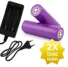 2 x 1200 mAh 18650 3,7 V Li-Ion - 18 x 65 mm zylindrisch - Produktbild-Vorschau 1