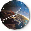Wanduhr - Rund - Glasuhr - Kosmos Erde - 40x40cm - Produktbild-Vorschau 1