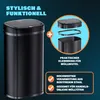 MONZANA® Mülleimer mit Sensor Küche 50L Edelstahl Automatik Produktbild-Vorschau 6