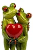 Froschpaar Skulptur 16cm aus Froschhausen, lustige Frösche Produktbild-Vorschau 2