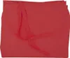 A red umbrella cover is folded and laid flat. Produktbild-Vorschau