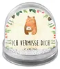 Mr. & Mrs. Panda Weihnachts Schneekugel Bär Vermissen - Produktbild-Vorschau 1