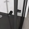 doporro Cabine de Douche Noir en Angle Transparent Voir les images du produit 5