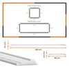 Zierlijsten, set van 2, wit - 40x40 cm + 40x100 cm - Productafbeelding-voorbeeld 4