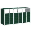 vidaXL Odpadkový box na 3 tony zelený 216x81x115 cm oceľ Náhľad obrázku produktu 9