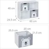 Relaxdays Kinderregal Bär, 2 Schubladen, 2 offene Fächer, H Produktbild-Vorschau 6