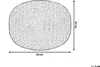 BELIANI Pouf tmavě šedá 100% bavlna kulatý Ø50 cm elegantní Náhled obrázku produktu 6