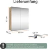 Planetmöbel Merkur Spiegelschrank Bad 60 cm breit Produktbild-Vorschau 8