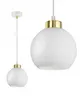 Lampa Wisząca Sufitowa Żyrandol Biała Szklana Kula White Podgląd zdjęcia produktu 5