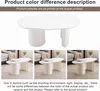 Sweiko Table basse blanche irrégulière stable et durable de Voir les images du produit 12